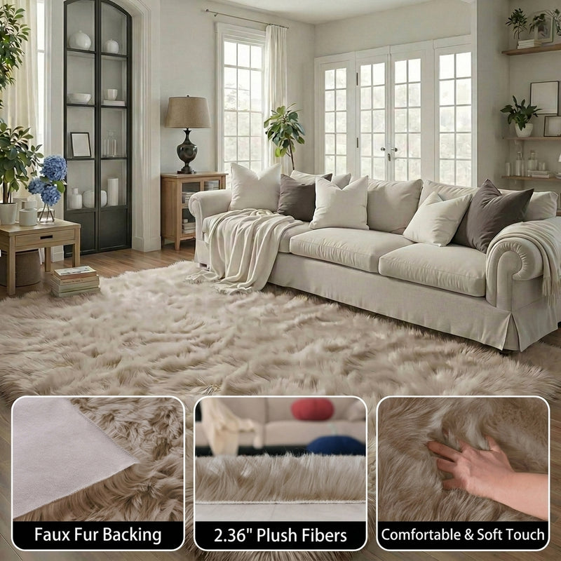 Faux sheepskin rug lifestyle scene — confirm content before setting alt text