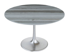 Star City Dining Table Gray & Silver