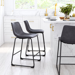 Smart Counter Stool (Set of 2) Charcoal