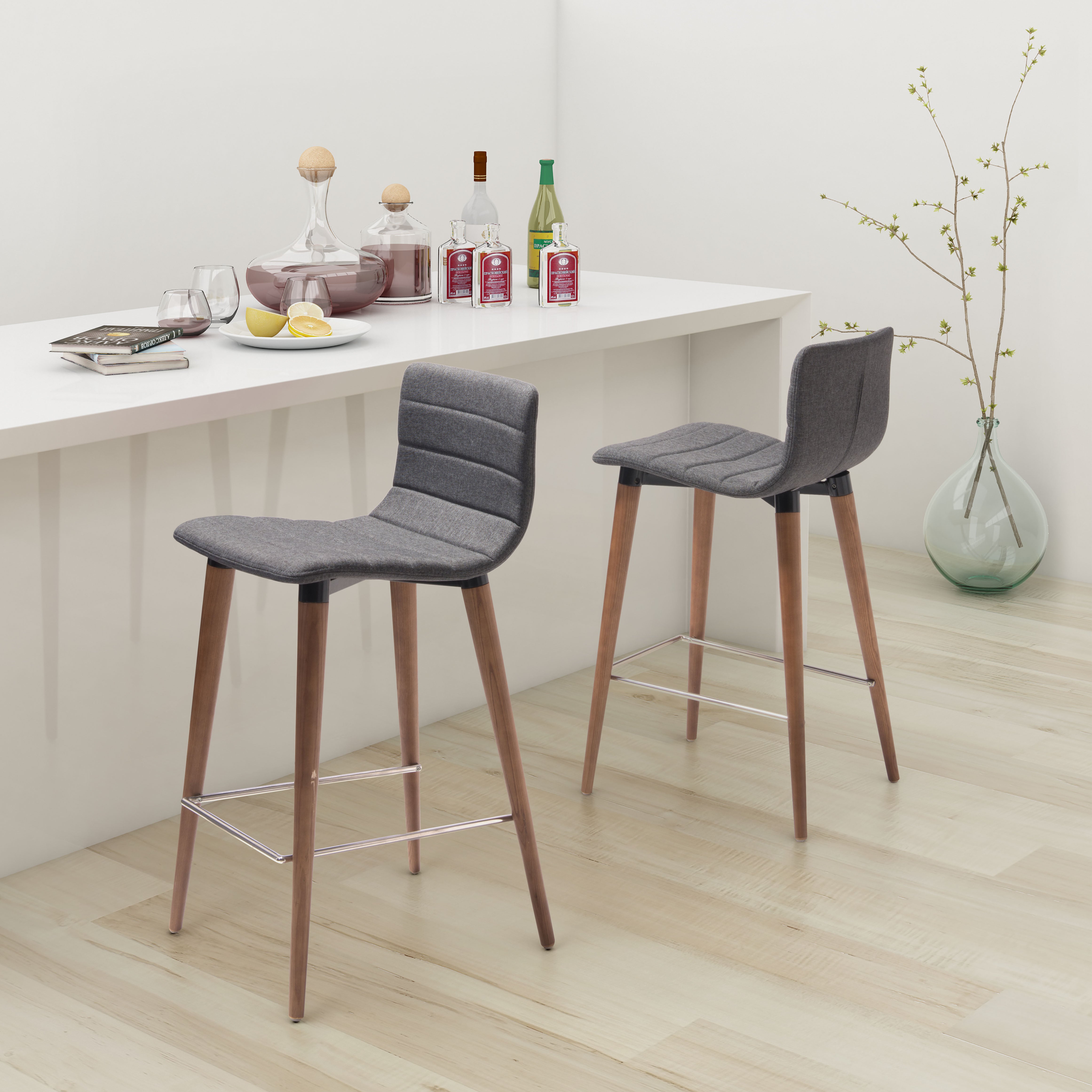 Jericho Counter Stool Gray