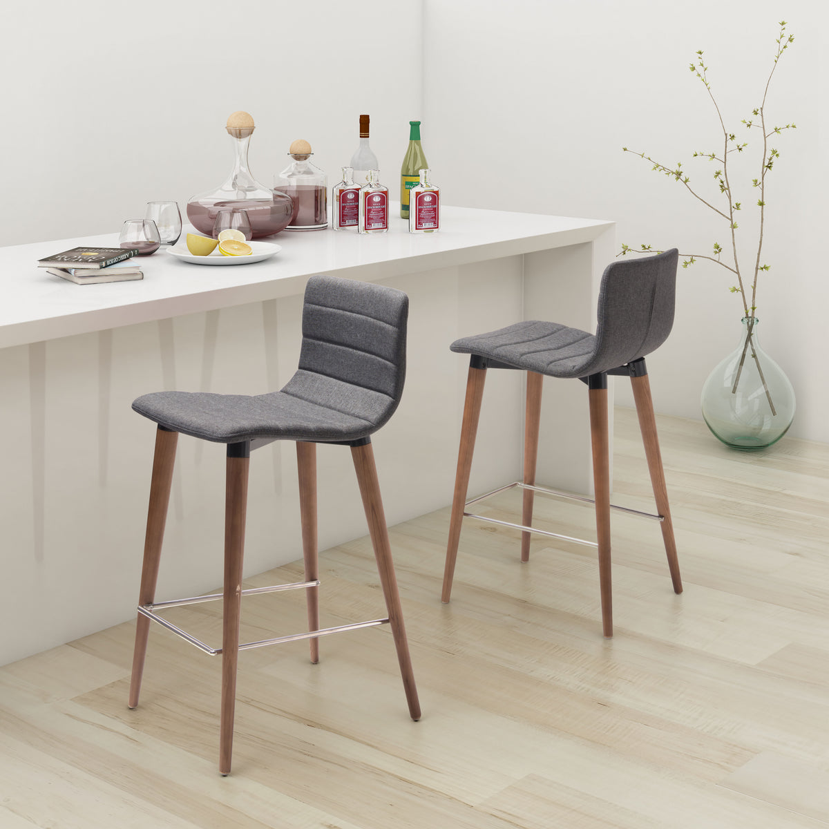 Jericho Counter Stool Gray