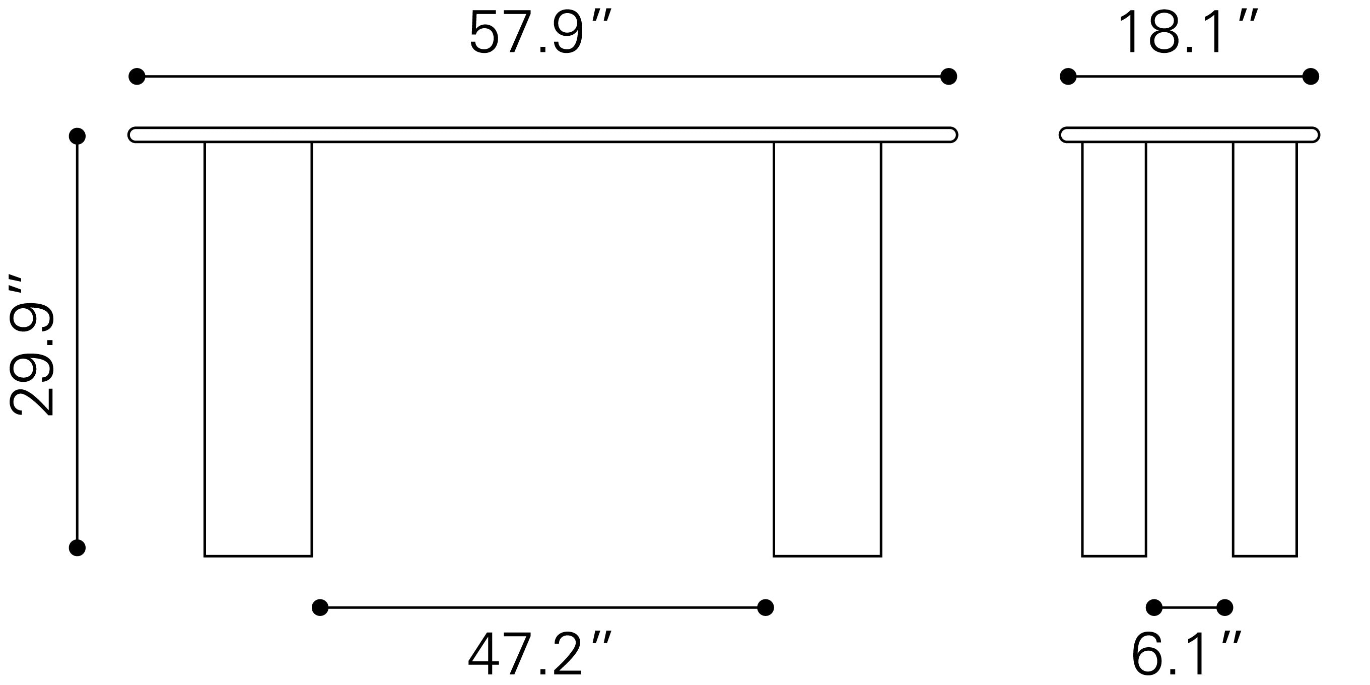 Risan Console Table Natural