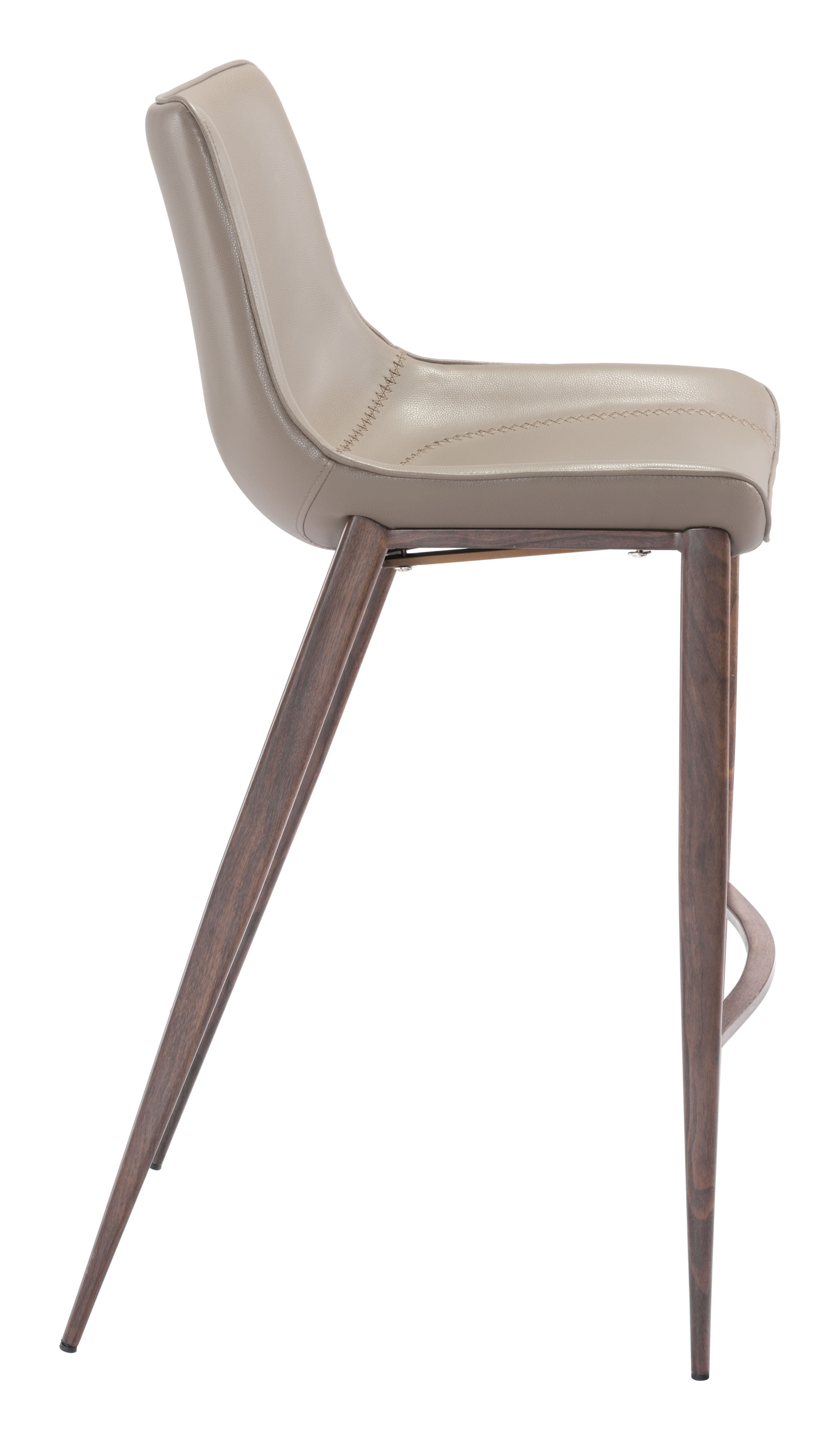 Magnus Barstool Brown & Walnut