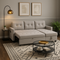 Multi-Functional Convertible Sofa Bed with Storage & Modern Amenities - Space-Saving Chenille Sectional