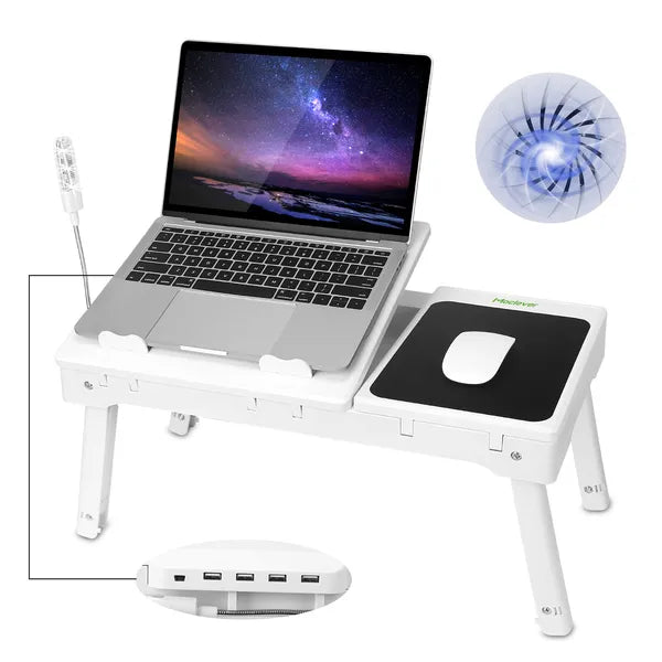 Ultimate Ergonomic Multi-Function Laptop Workstation with Advanced Cooling Technology