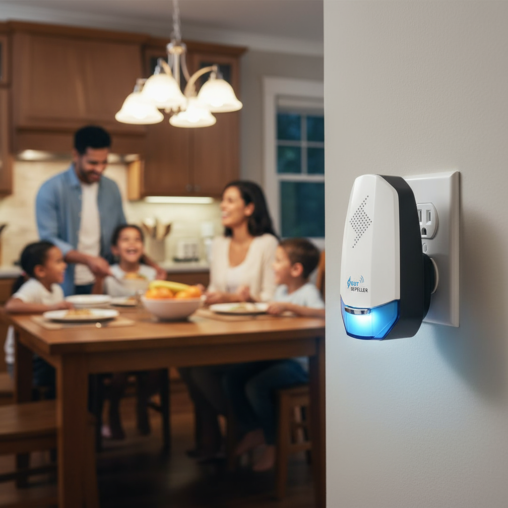 Ultrasonic Pest Repeller - 2 Pack – Powerful Indoor Protection, Night Light & Safe Pest Control | Roach, Mosquito & Mouse Repellent | Trufairs