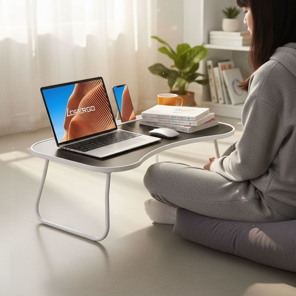 Ergonomic Portable Laptop Desk – Comfortable Work & Study Companion | Foldable Lap Desk | Trufairs
