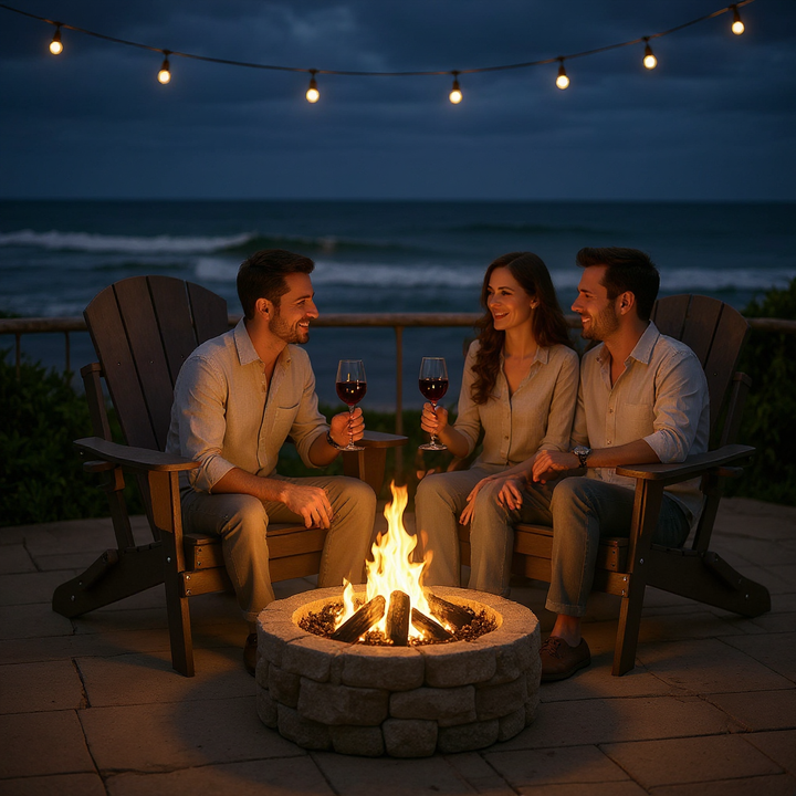 BreezeFold HDPE Adirondack Chair – All-Weather Folding Comfort | Outdoor Chair | Trufairs