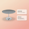 Star City Dining Table Gray & Silver