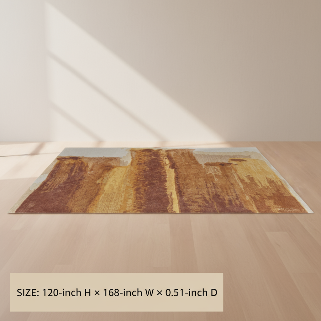 Transitional Abstract Red/Orange/Ivory Area Rug