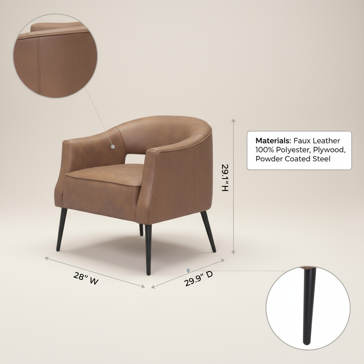 Berkeley Accent Chair Vintage Brown