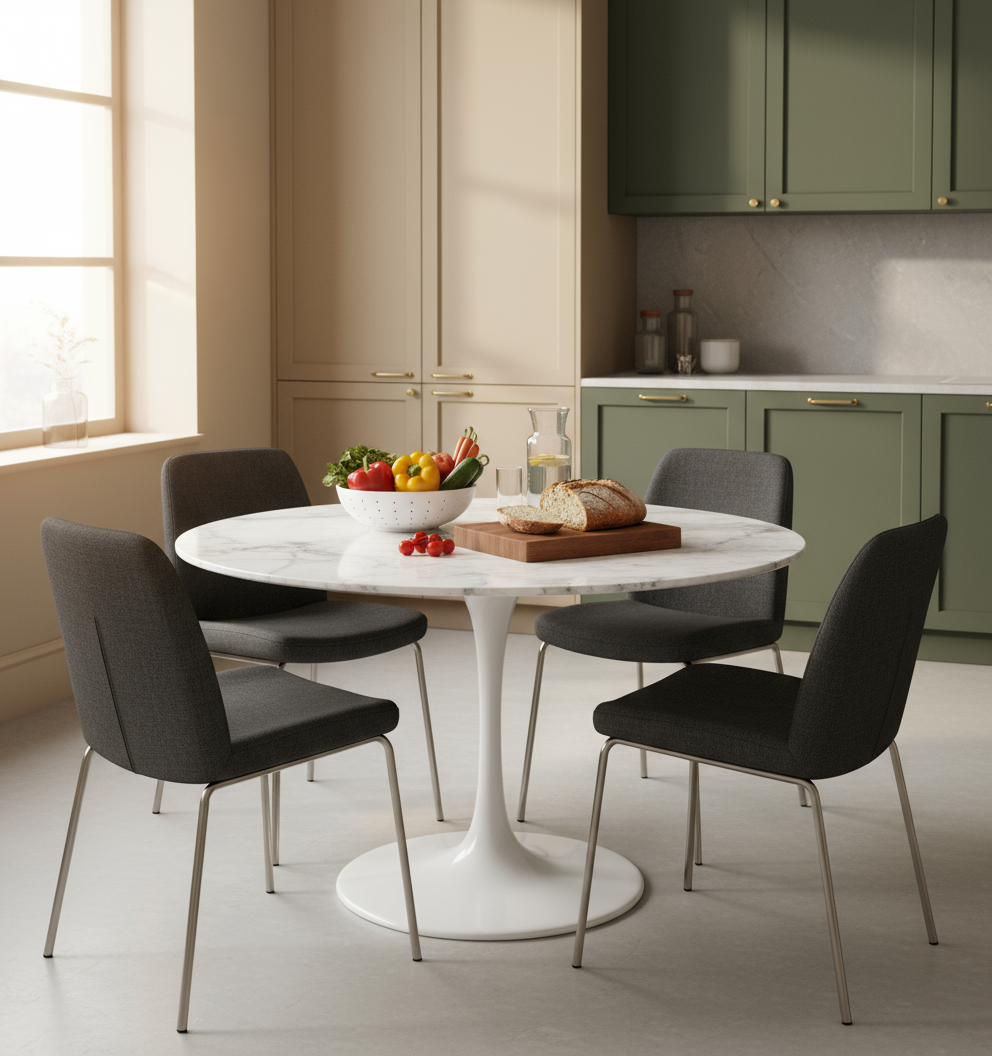 Phoenix Dining Table White