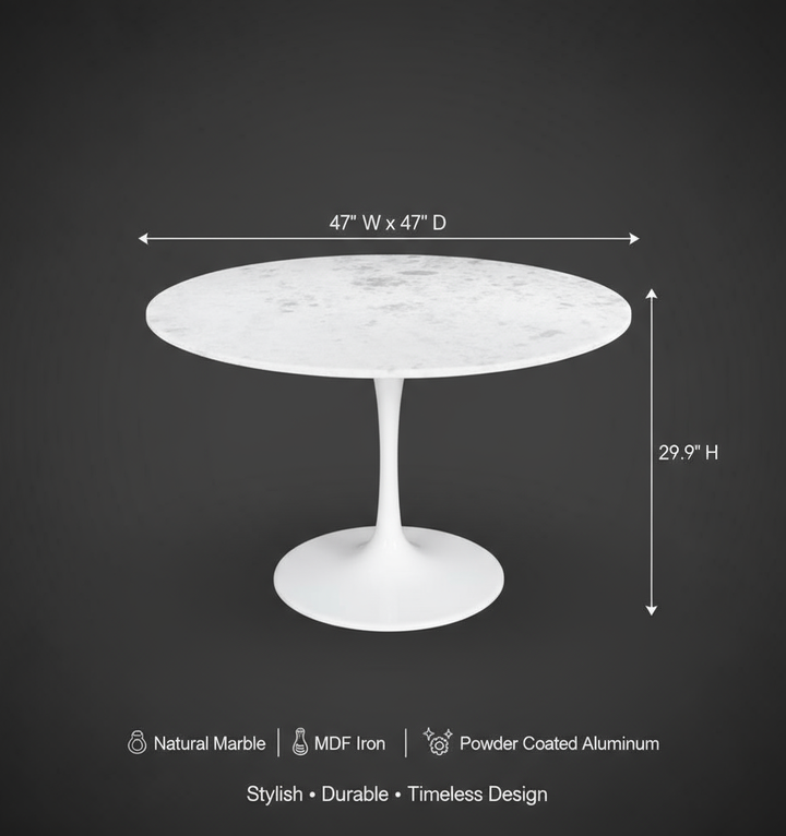 Phoenix Dining Table White