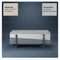 Wilkins Rectangular Coffee Table with Lift Top in White and Gray High Gloss