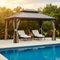 Exclusive Hardtop Gazebo Outdoor Aluminum Gazebos Grill - Premium Galvanized Steel Double Canopy Collection