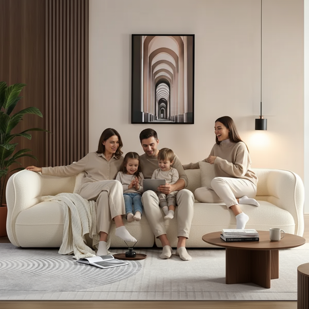 White Sectional Sofa –  Couch for Modern Living Rooms | Trufairs