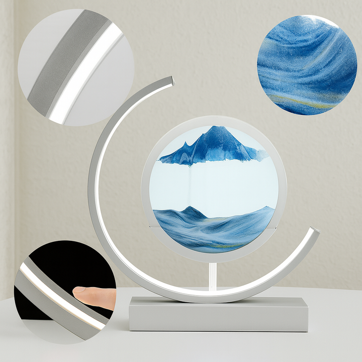 High-End Business Gifts Quicksand Painting 3D Living Room Creative Lamp – LED Decorative Light | Trufairs