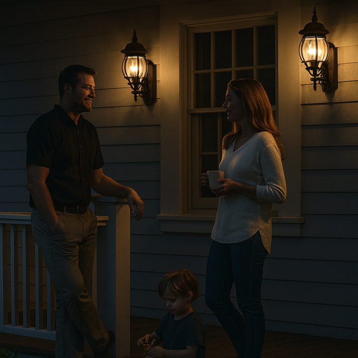 Triple Globe Matte Black Outdoor Wall Light – Multi-Point Illumination & Contemporary Style | Entry Sconce | Trufairs