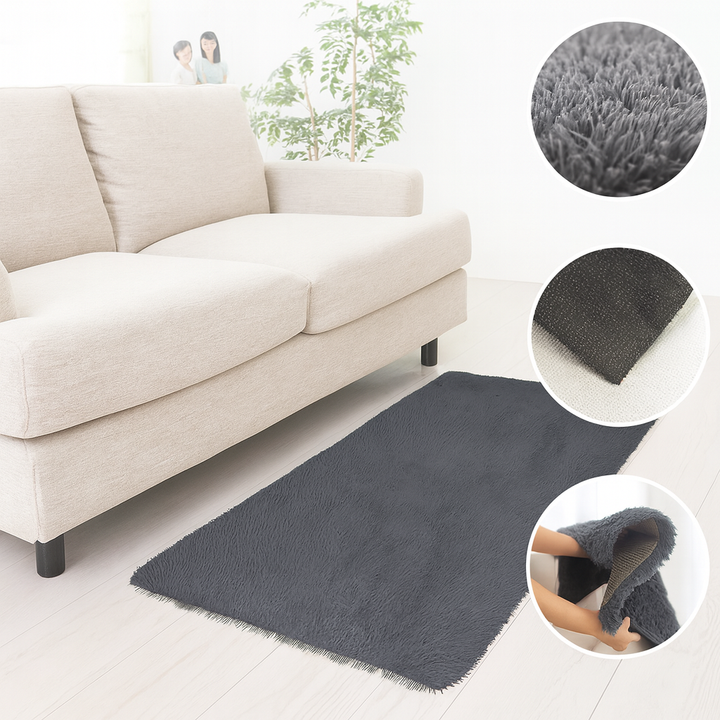 Lux Plush Shaggy Accent Rug – Extra Large Fluffy Comfort | Anti-Skid Bedroom Carpet | Trufairs