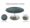 Metropolis Dining Table (60") Gray & Silver
