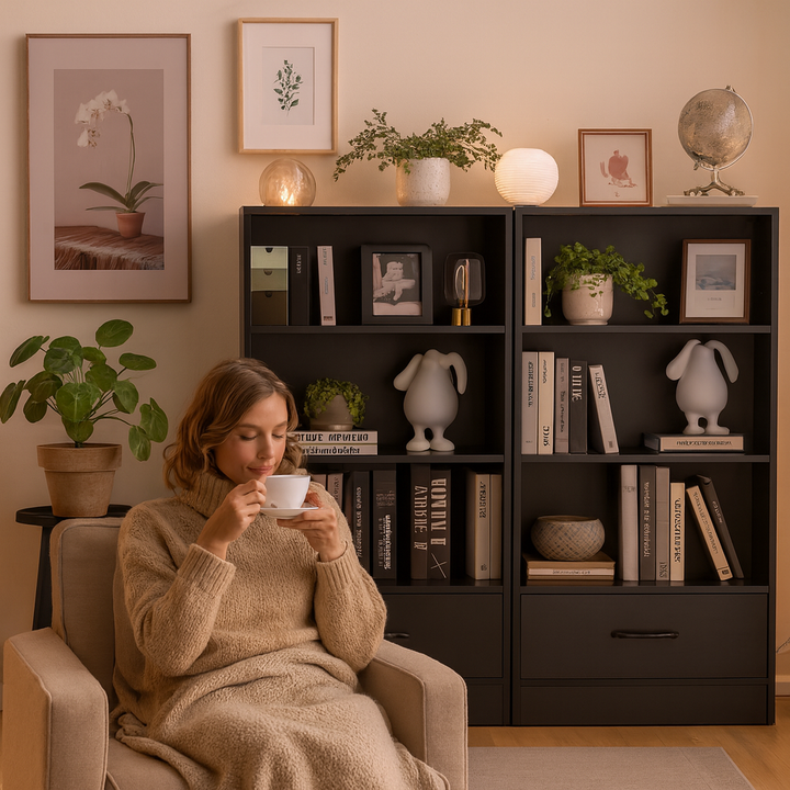 Modern 4-Tier Organizer – Maximized Storage for Every Room | Bookcase | Trufairs