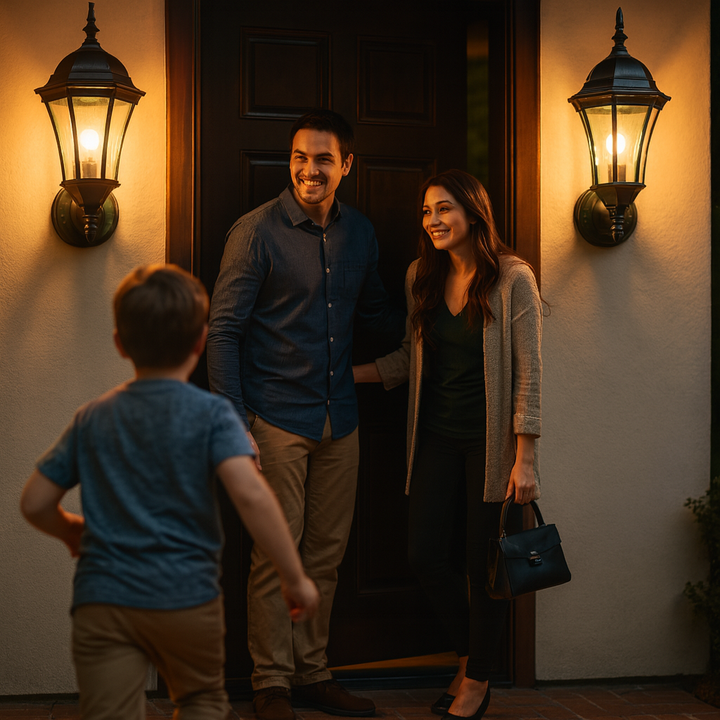 Matte Black Carousel Lantern Outdoor Wall Light – Stylish Modern Illumination | Entry Sconce | Trufairs