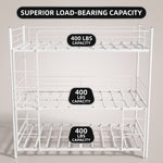 Full-over-full metal bunk bed diagram showing a two-sleeper space-saving layout