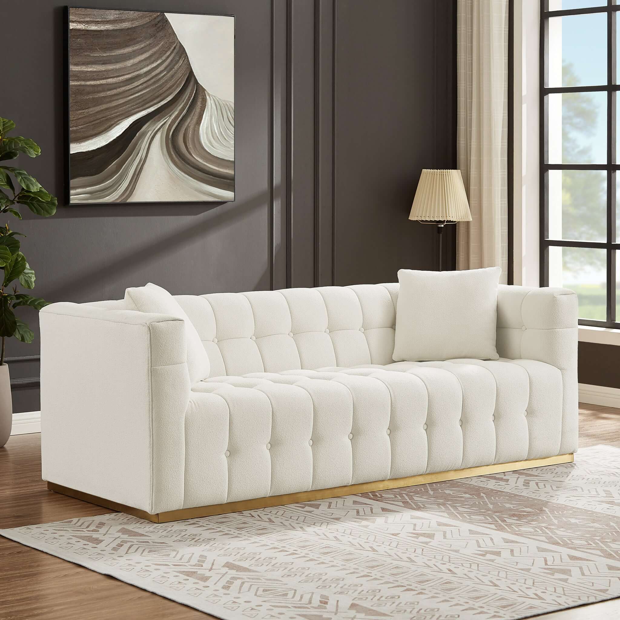 Eleanor Sofa Beige Boucle