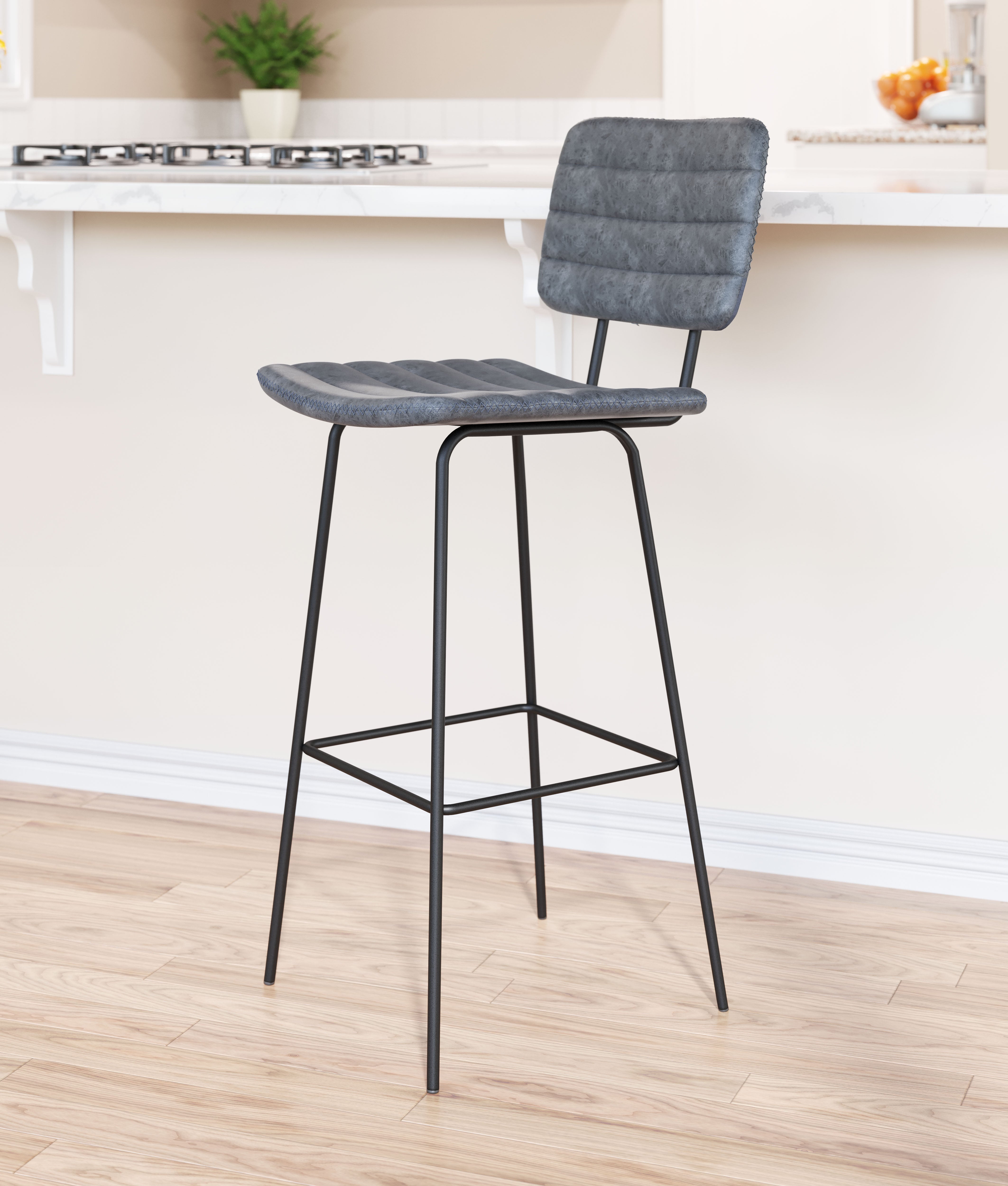 Boston Barstool (Set of 2) Vintage Black