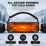 Hand warmer pouch with LED control panel showing three adjustable heat levels