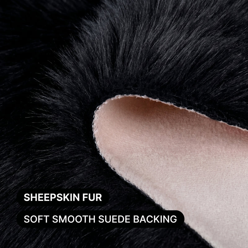 Care features graphic showing anti-skid backing - machine washable and easy spot clean