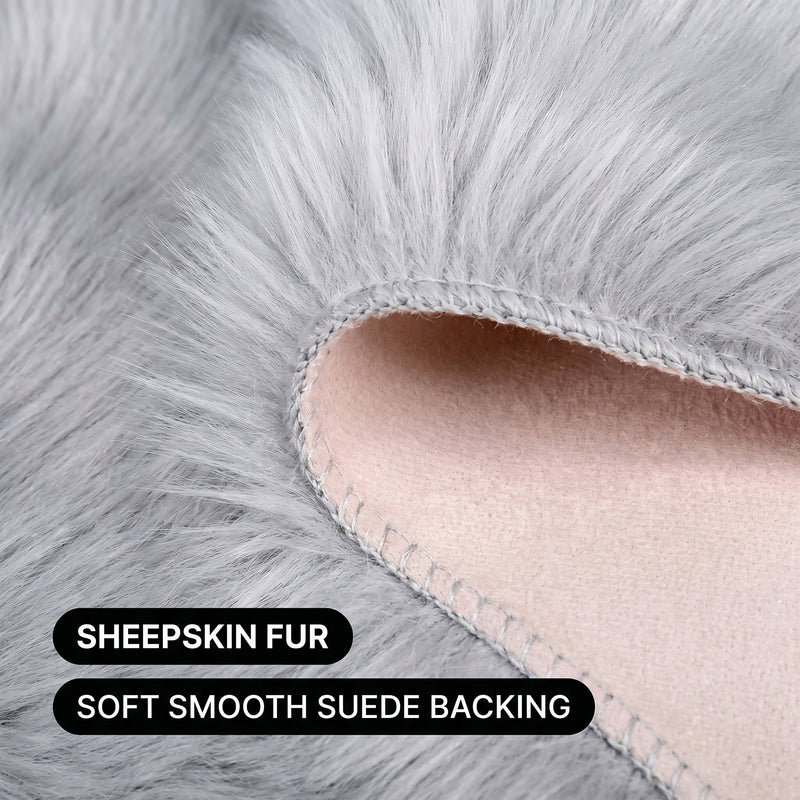 Care features graphic showing anti-skid backing - machine washable and easy spot clean