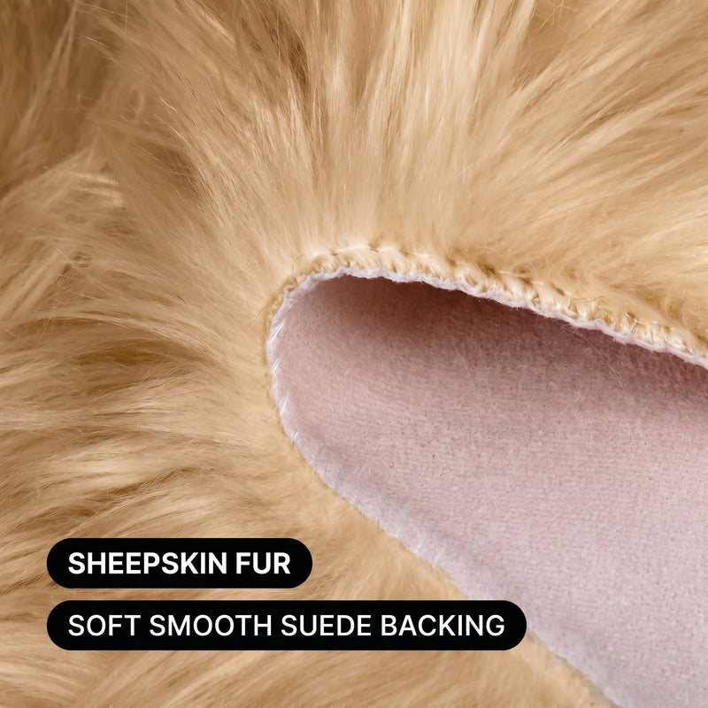 Care features graphic showing anti-skid backing - machine washable and easy spot clean