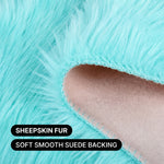 Care features graphic showing anti-skid backing - machine washable and easy spot clean