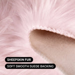 Care features graphic showing anti-skid backing - machine washable and easy spot clean