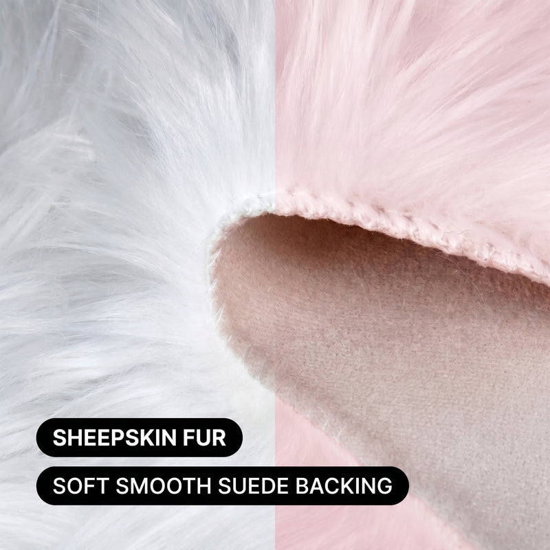 Care features graphic showing anti-skid backing - machine washable and easy spot clean