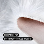 Care features graphic showing anti-skid backing - machine washable and easy spot clean