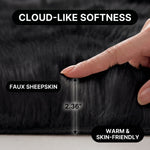 Close-up graphic of the plush pile highlighting cloud-like softness and 2.36 inch thickness