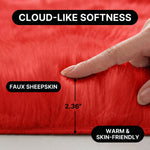 Close-up graphic of the plush pile highlighting cloud-like softness and 2.36 inch thickness