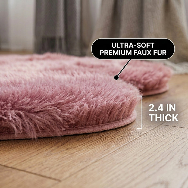 Close-up graphic of the plush pile highlighting cloud-like softness and 2.36 inch thickness