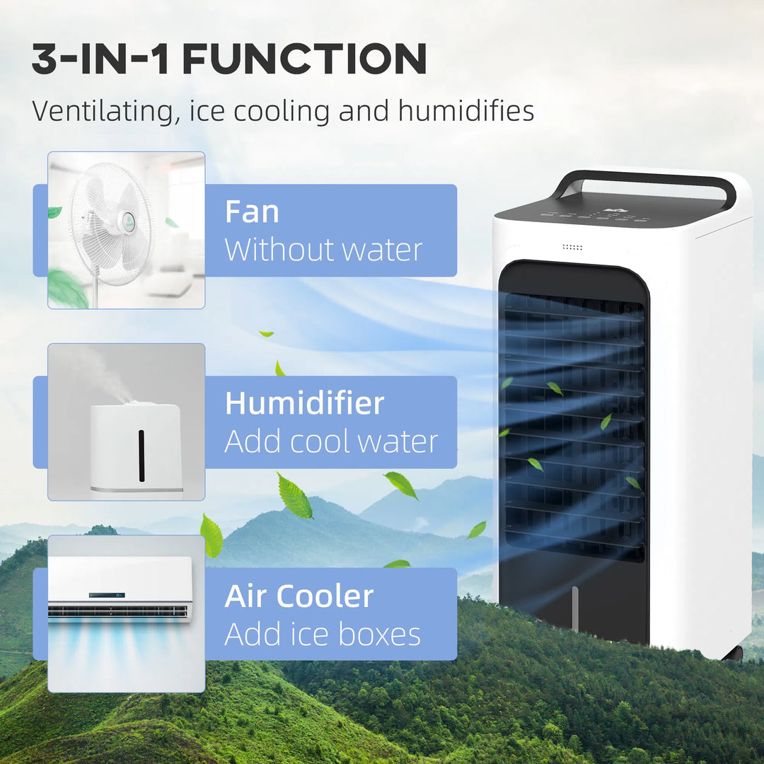 Premium 3-in-1 Ice Cooling Tower Climate Control System - 26 Inch