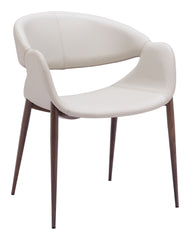 Limay Dining Chair Beige & Walnut