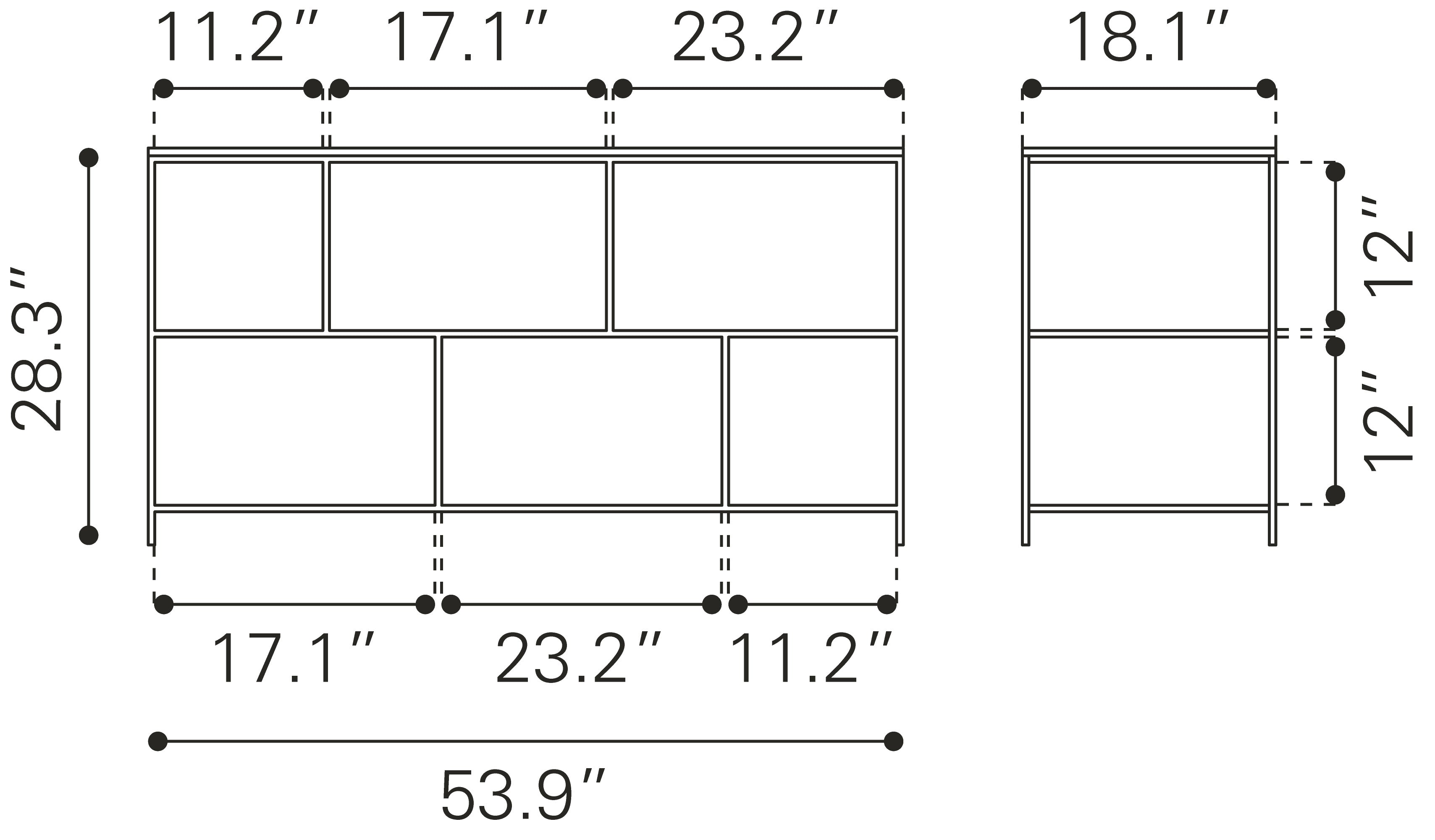 Singularity Console Table White & Black