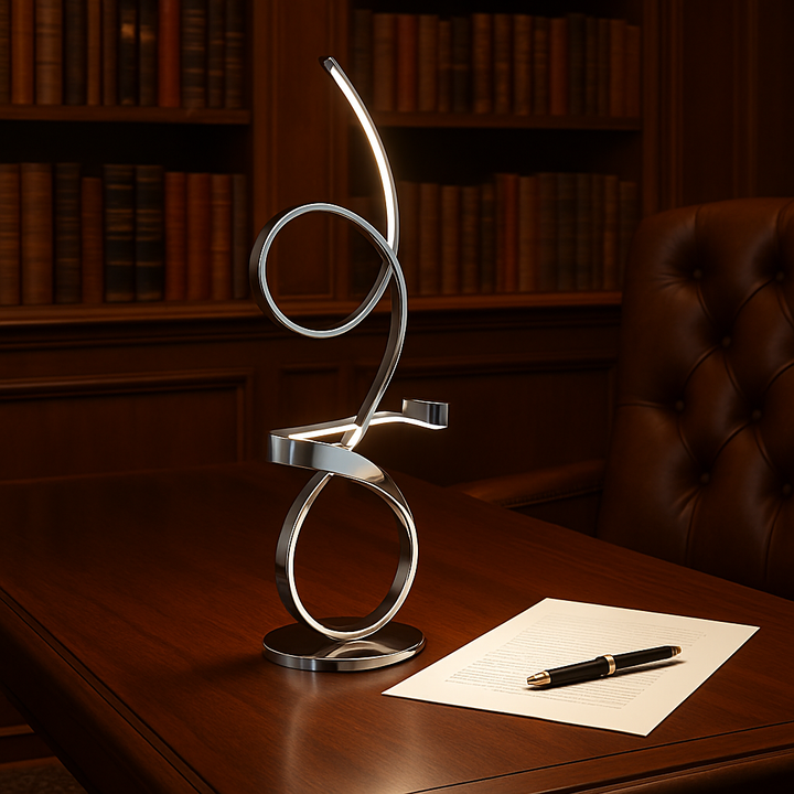 Premium Amsterdam Elite Touch Dimmer LED Table Lamp in Chrome