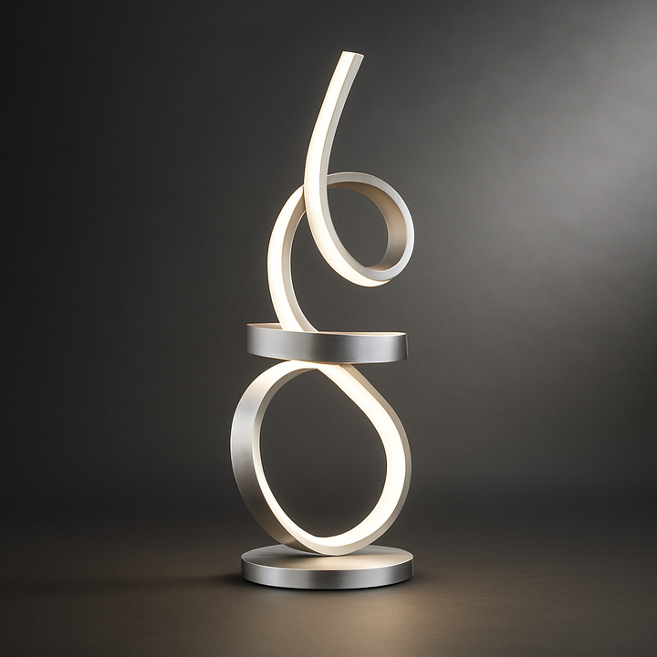Amsterdam Elite Touch Dimmer LED Table Lamp in Polished Silver