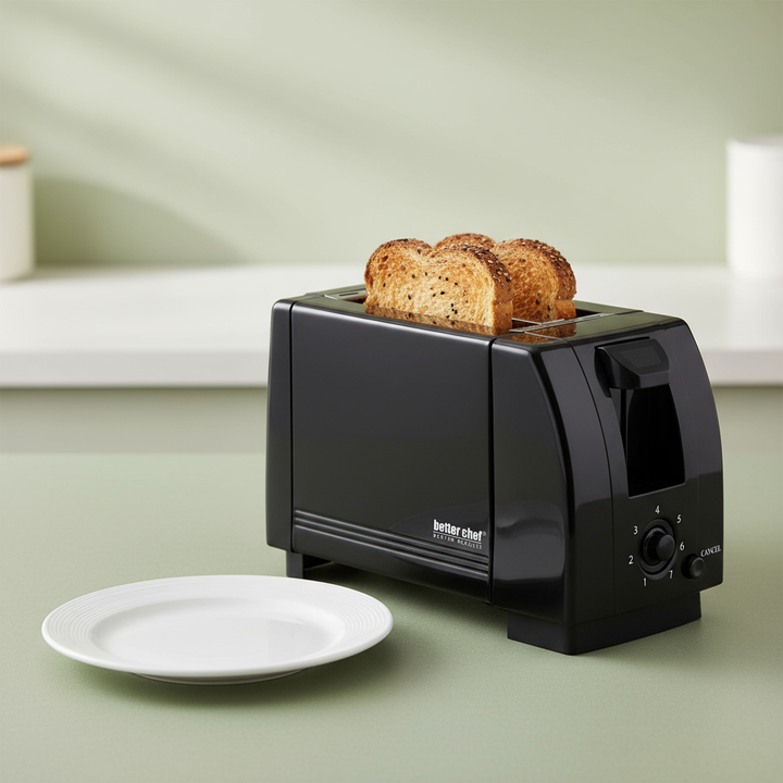 Better Chef 2-Slice Toaster with Pull-Out Crumb Tray