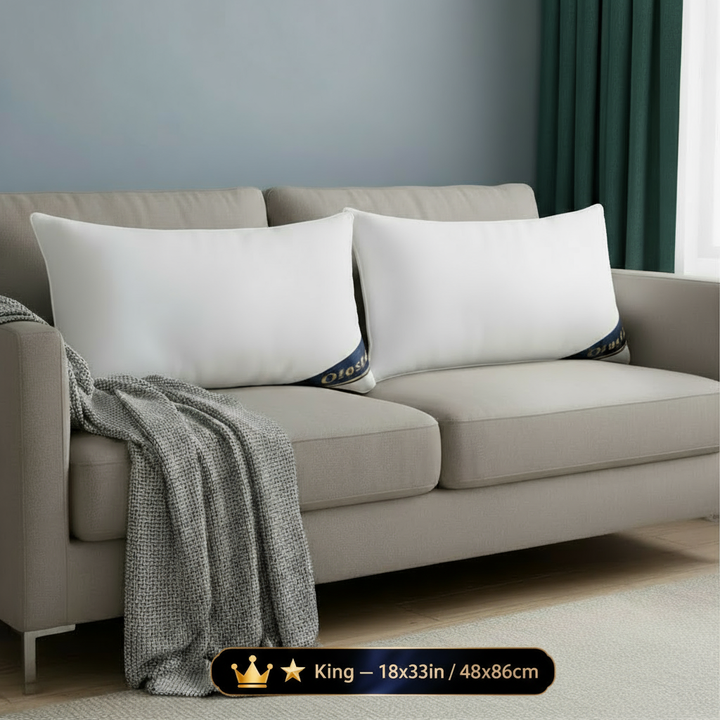 Bed Pillows Blue, 2pack