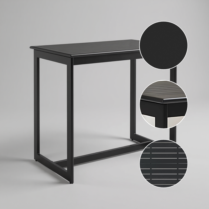 Midnight Wave Bar Table – Sleek Weather-Resistant Design | Modern Bar Furniture | Trufairs