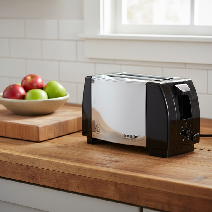 Better Chef 2-Slice Toaster with Pull-Out Crumb Tray