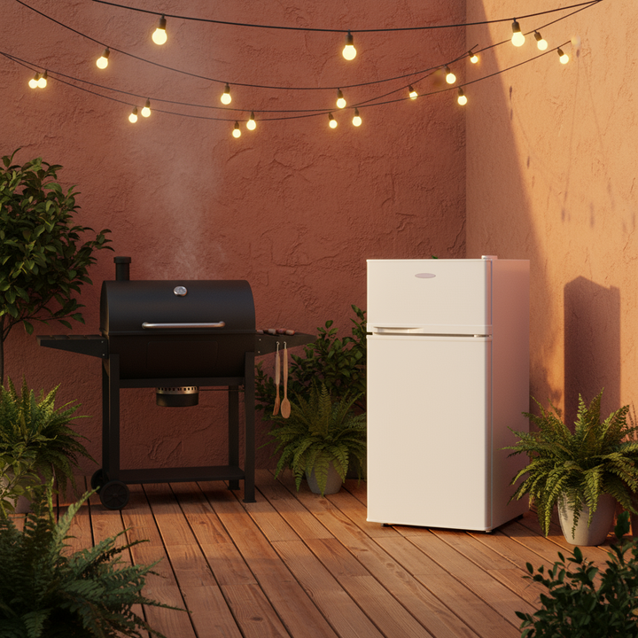 2 Doors Cold-rolled Sheet Compact Refrigerator